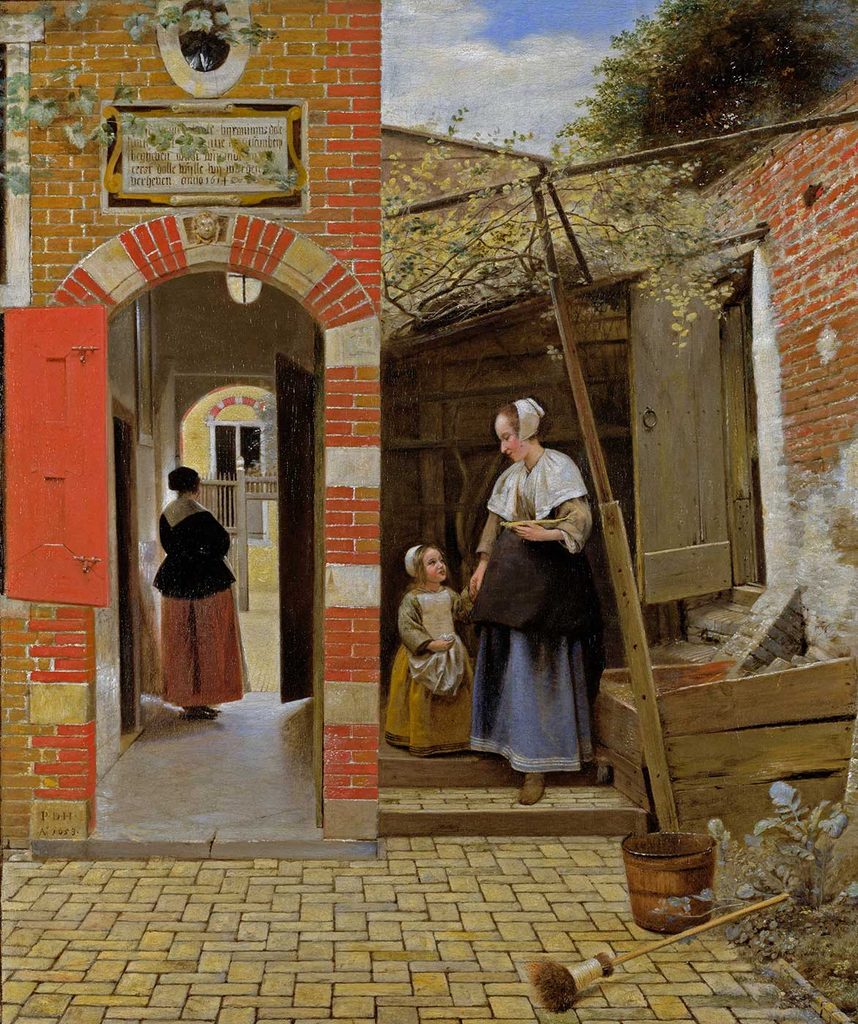Pieter de Hooch Delft'te Bir Evin Avlusu