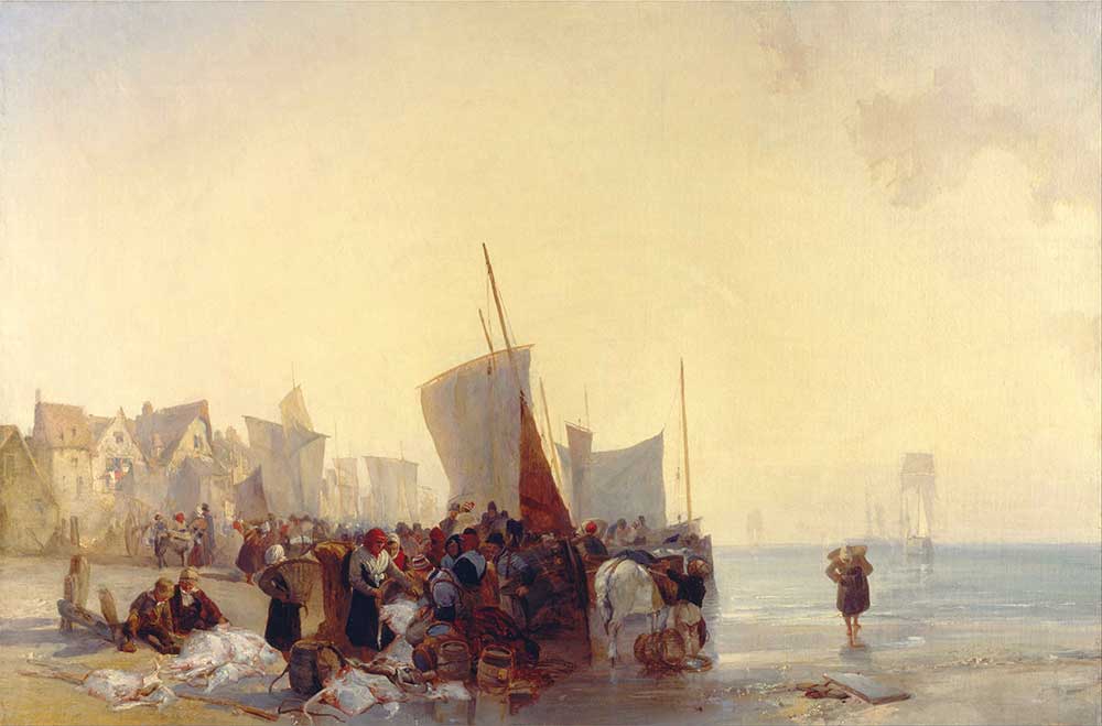 Richard Parkes Bonington Balık Pazarı