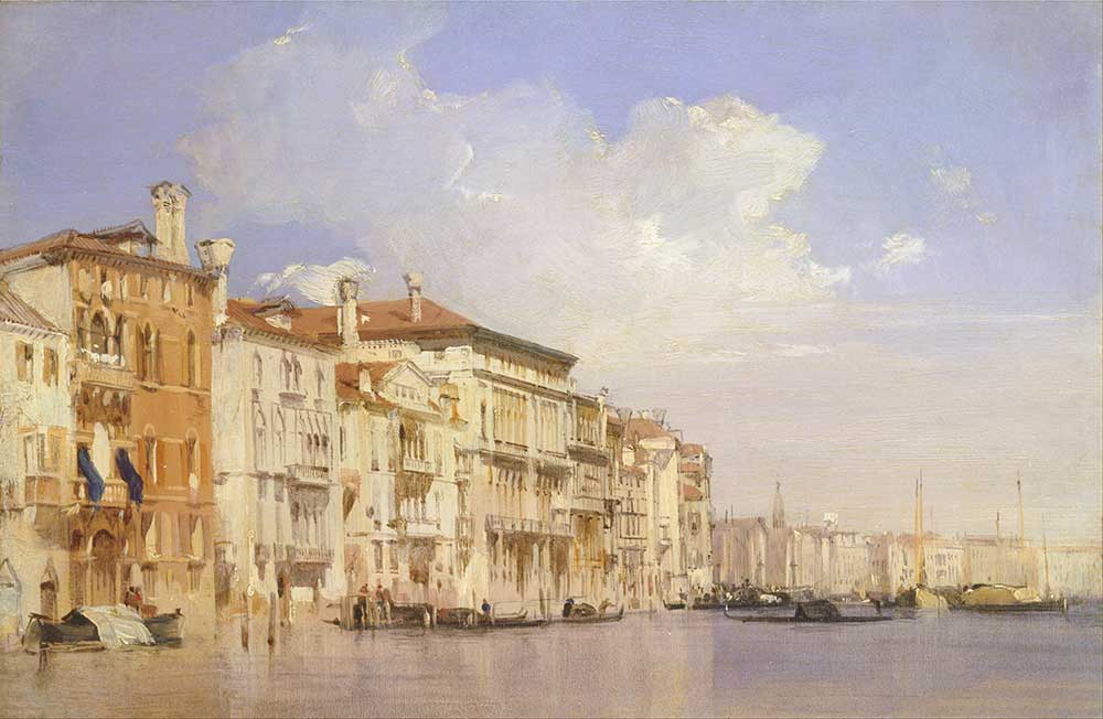 Richard Parkes Bonington Grand Kanal Venedik