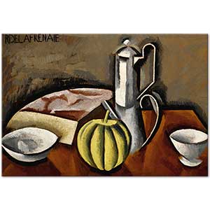 Roger de la Fresnaye Kahveli Natürmort