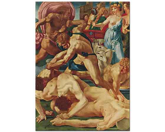 Rosso Fiorentino Hz Musa Jetro'nun Kızlarını Savunurken - Moses Defending the Daughters of Jethro