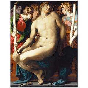 Rosso Fiorentino İsa'nın Ölümü ve Melekler