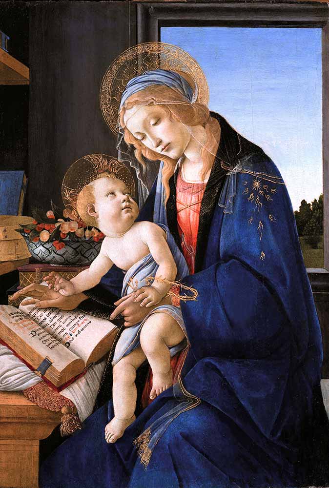Sandro Botticelli Madonna Kitap Başında