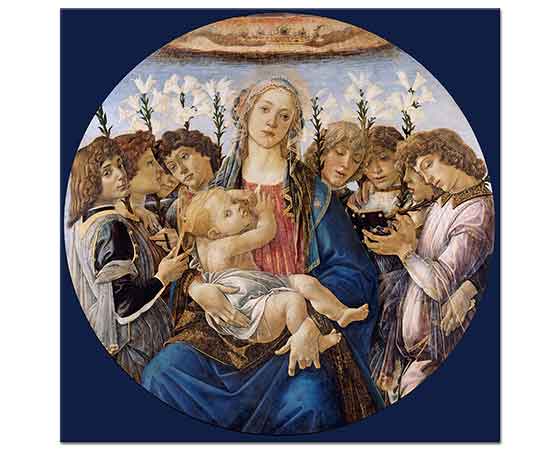 Sandro Botticelli Meryem Çocuğu ve Şarkı Söyleyen Melekler
