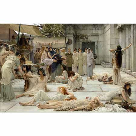 Sir Lawrence Alma Tadema Amphissalı Kadınlar