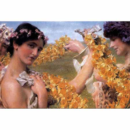 Sir Lawrence Alma Tadema Çiçekler Dönerse