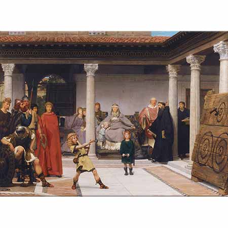 Sir Lawrence Alma Tadema Clovis'in Çocuklarının Eğitimi
