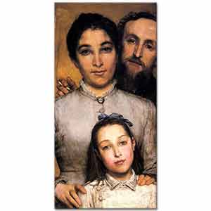 Sir Lawrence Alma Tadema Dalou Karısı ve Kızı