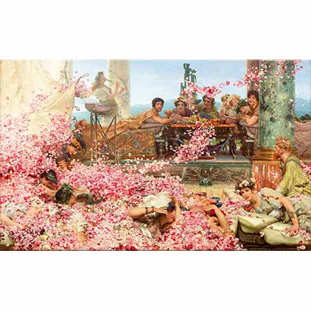 Sir Lawrence Alma Tadema Heliogabalus Gülleri