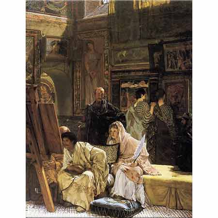 Sir Lawrence Alma Tadema Roma'da Bir Resim Galerisi