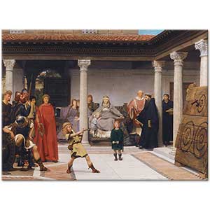 Sir Lawrence Alma Tadema Clovis'in Çocuklarının Eğitimi