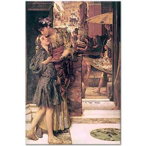 Sir Lawrence Alma Tadema Ayrılık Öpücüğü