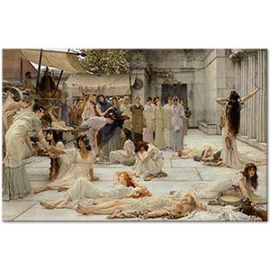 Sir Lawrence Alma Tadema Amphissalı Kadınlar
