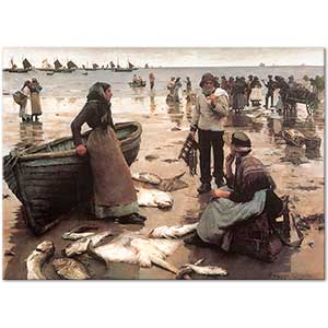 Stanhope Alexander Forbes Corn Sahilinde Balık Ticareti