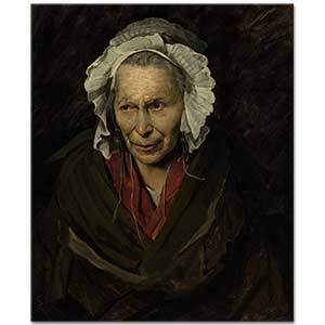Theodore Gericault Deli Kadın Portresi