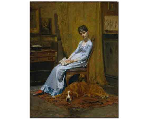 Thomas Eakins, Sanatçının Karısı ve Köpeği