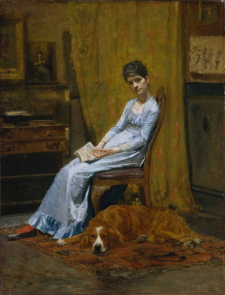 Thomas Eakins, Sanatçının Karısı ve Köpeği