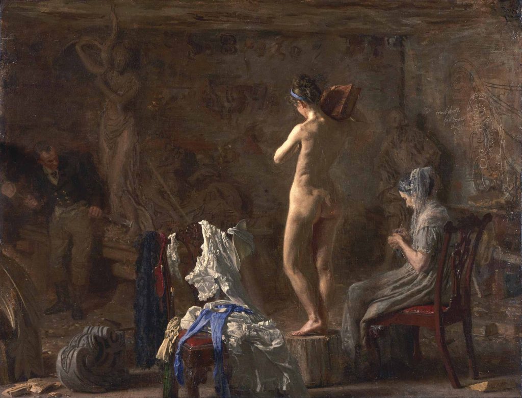 Thomas Eakins, William Rush allegorik Figürü Schuykill üzerinde çalışırken