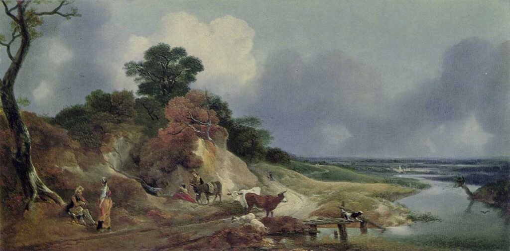 Thomas Gainsborough Cornard Köyü ve Manzarası
