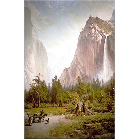 Thomas Hill Yosemite Vadisinde Şelale
