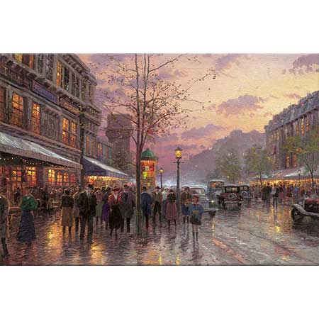 Thomas Kinkade Bulvar Işıkları Paris