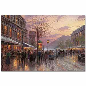 Thomas Kinkade Bulvar Işıkları Paris
