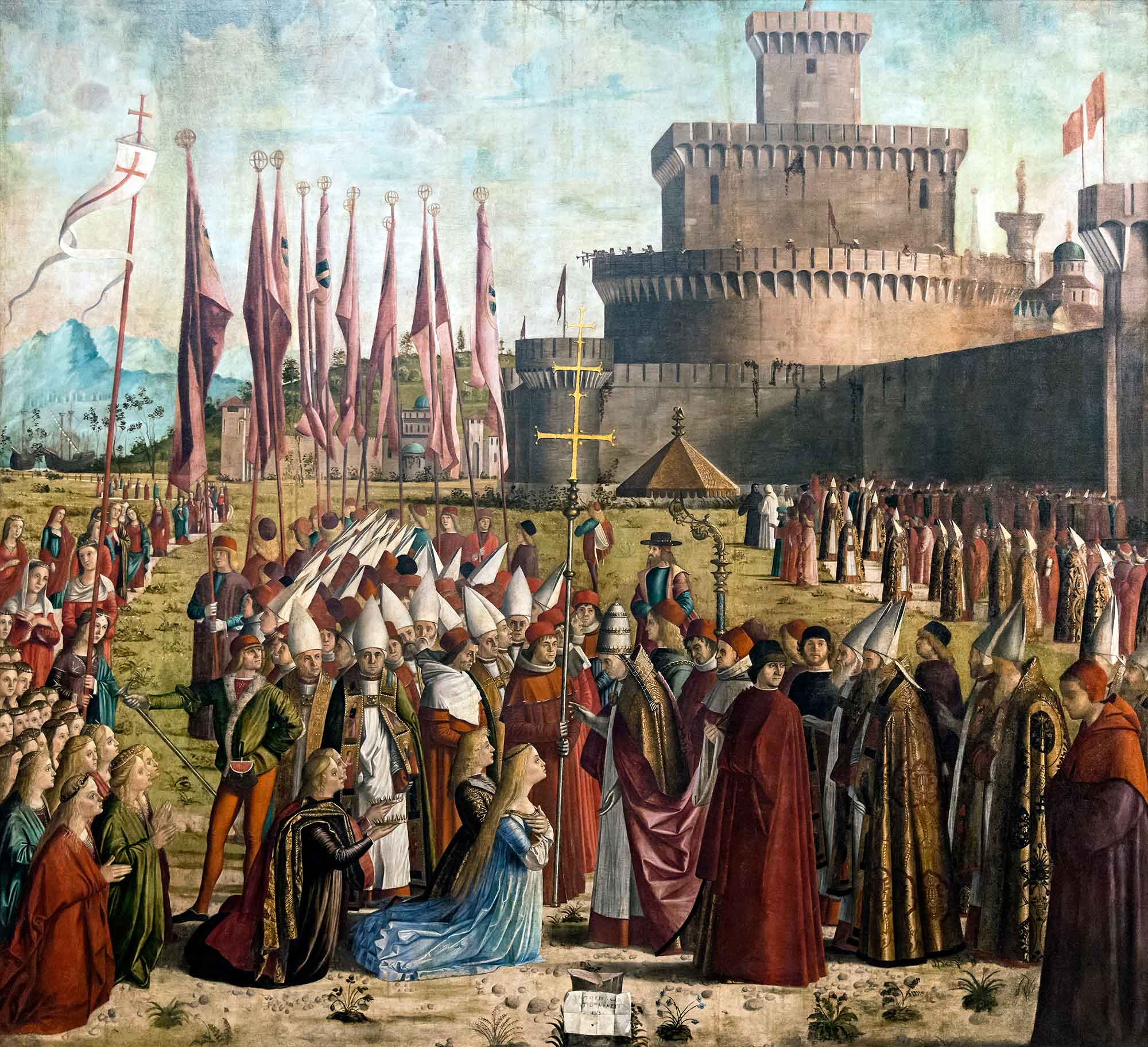 Vittore Carpaccio Hacıların Papa Ciriac ile Karşılaşmaları