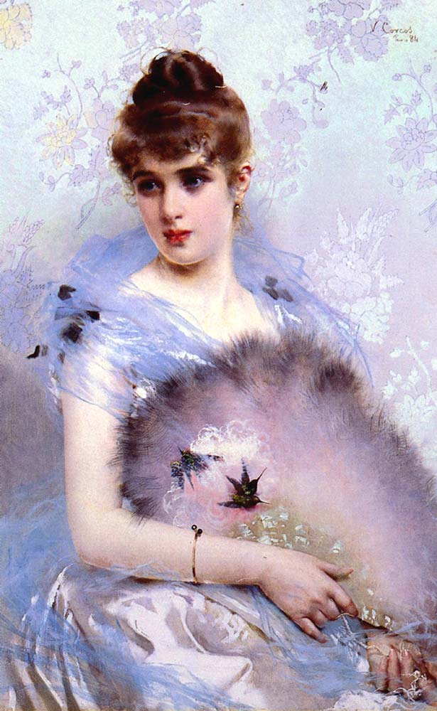 Vittorio Matteo Corcos Tüylü Yelpaze