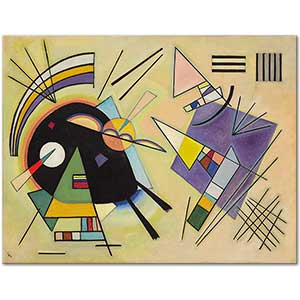 Wassily Kandinsky Kompozisyon Siyah ve Violet