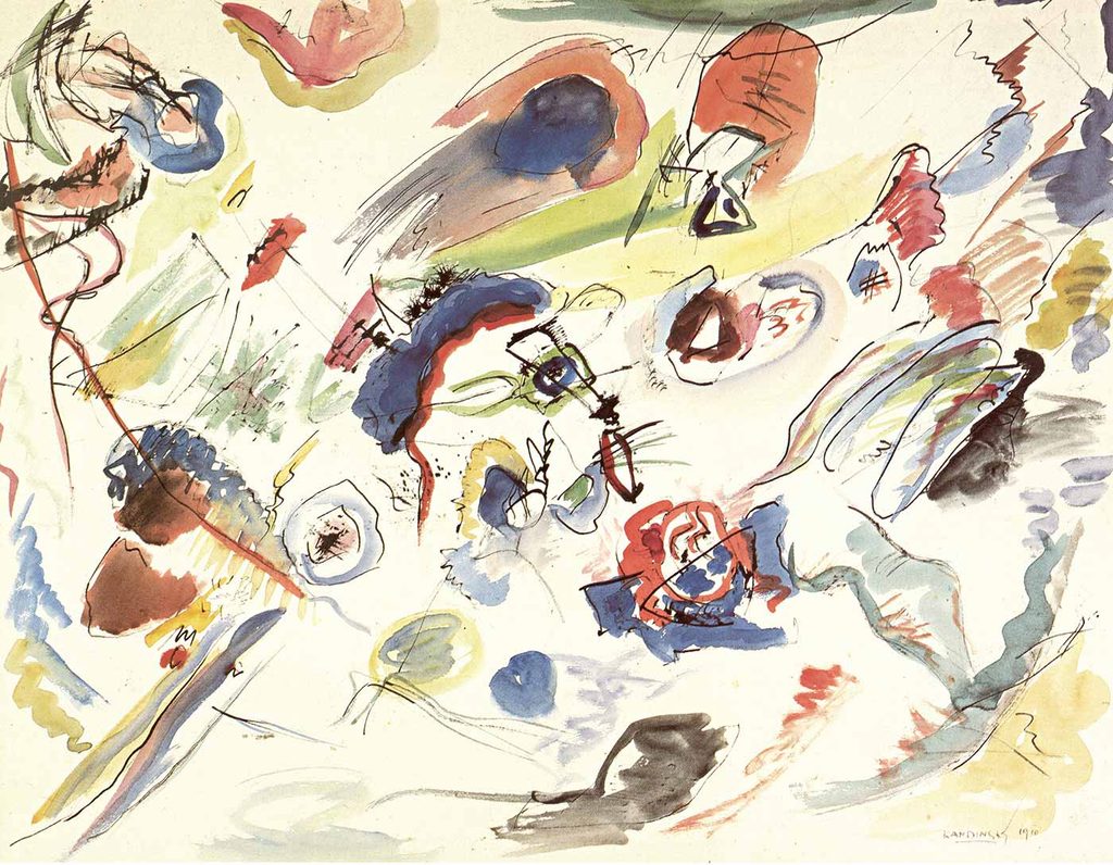Wassily Kandinsky İsimsiz Soyut Suluboya