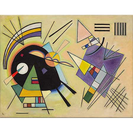 Wassily Kandinsky Kompozisyon Siyah ve Violet