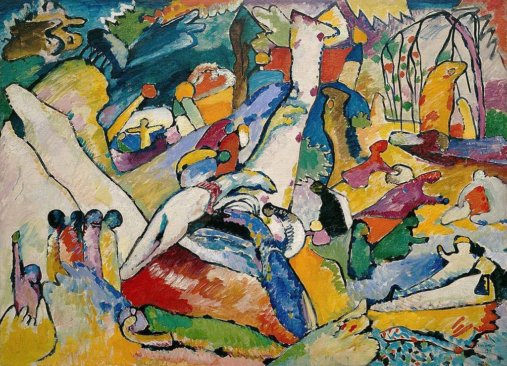 Wassily Kandinsky Kompozisyon 02 için Etüd