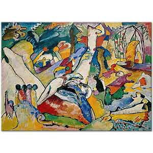 Wassily Kandinsky Kompozisyon 02 için Etüd