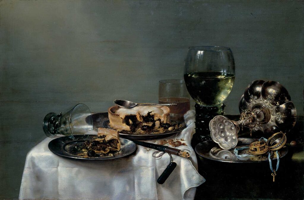 Willem Claesz Heda Böğürtlenli Çörek İle Kahvaltı