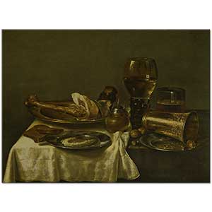 Willem Claesz Heda Jambonlu Natürmort