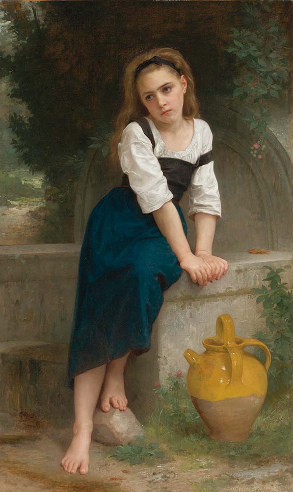 William Adolphe Bouguereau Çeşme Başındaki Yetim Kız