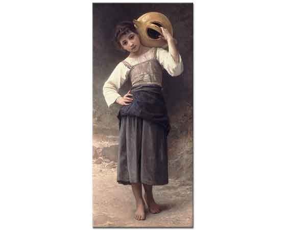 William Adolphe Bouguereau Çeşmeye Giden Genç Kız