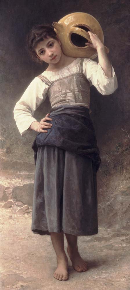 William Adolphe Bouguereau Çeşmeye Giden Genç Kız