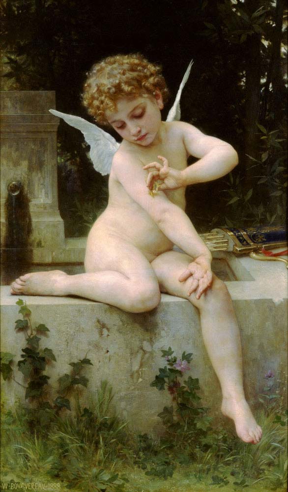 William Adolphe Bouguereau Cupid ve Kelebeği