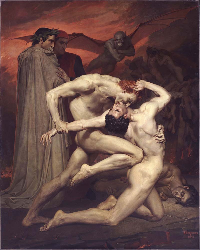 William Adolphe Bouguereau Dante ve Virgil Cehennemde