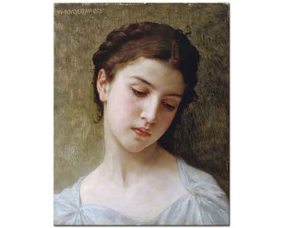 William Adolphe Bouguereau Genç Kız Portresi