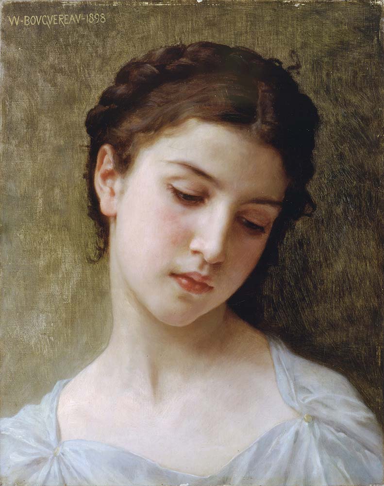 William Adolphe Bouguereau Genç Kız Portresi