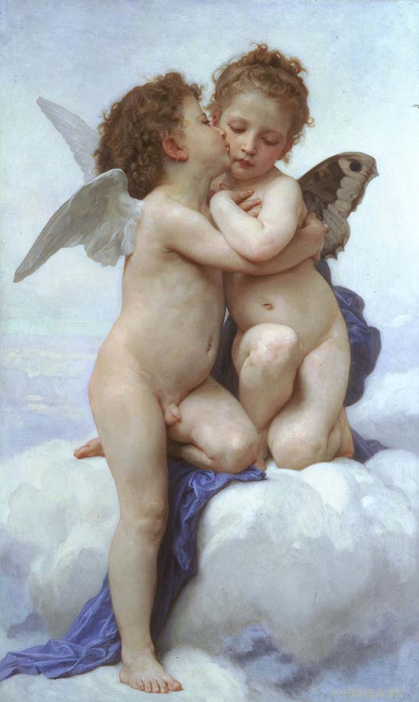 William Adolphe Bouguereau ilk Öpücük