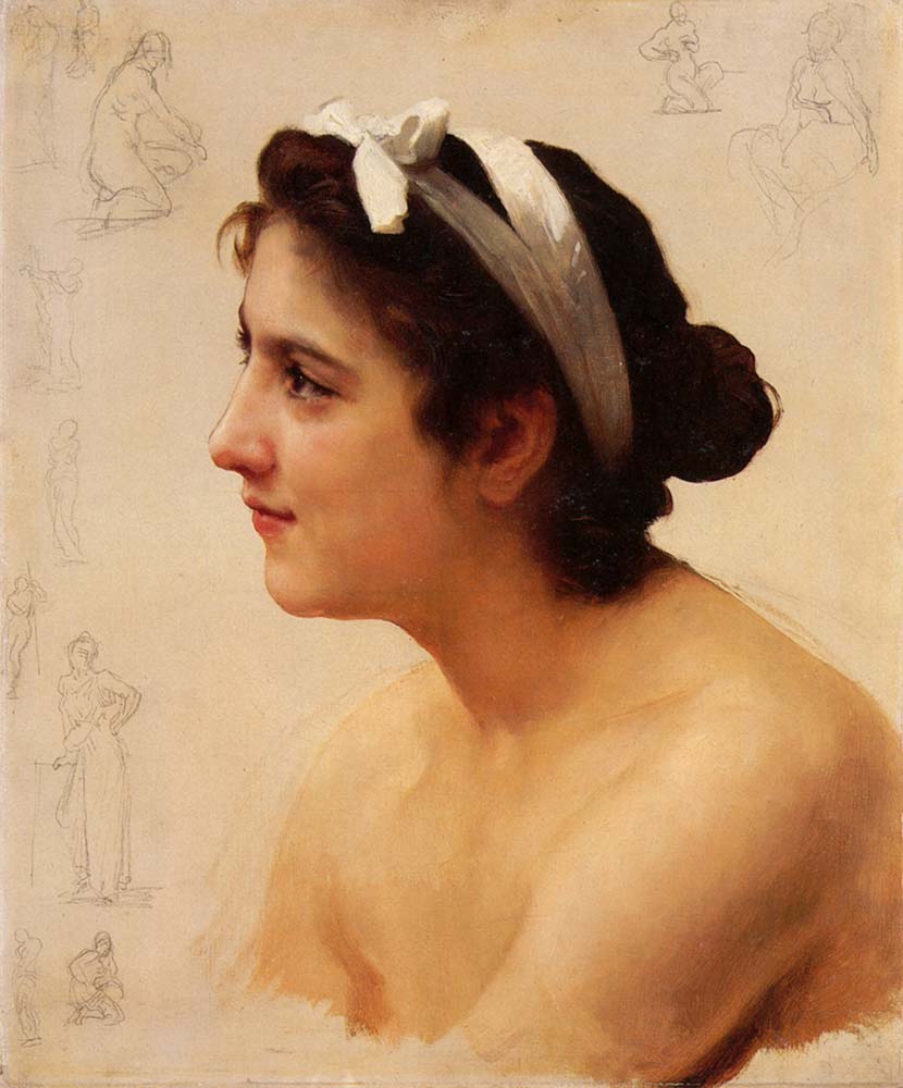 William Adolphe Bouguereau Kadın Etüdü