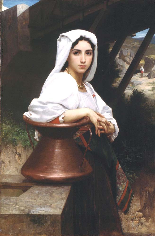 William Adolphe Bouguereau Su Çeken Italyan Kızı