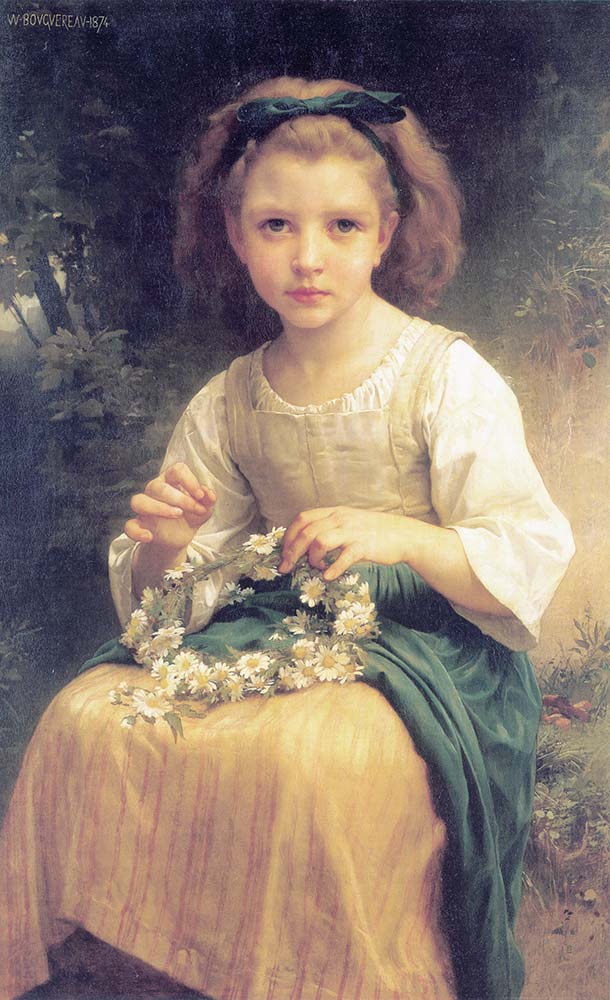 William Adolphe Bouguereau Taç Ören Kız
