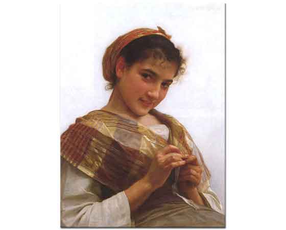 William Adolphe Bouguereau Takı Yapan Genç Kız