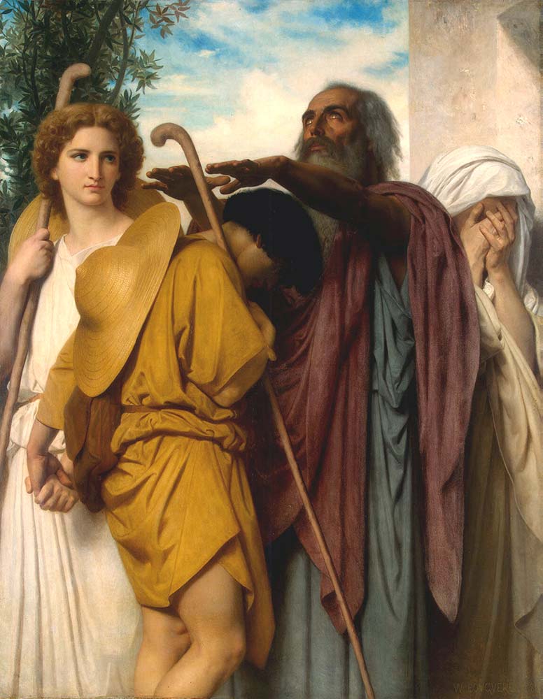 William Adolphe Bouguereau Tobias Babasına Elveda Derken