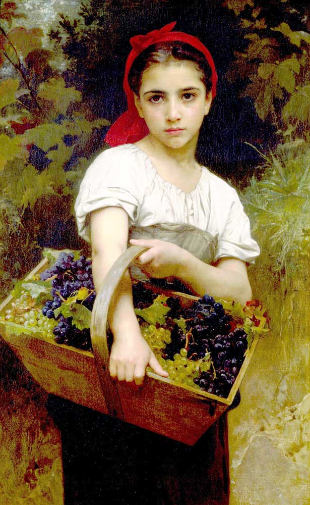 William Adolphe Bouguereau Üzüm Toplayıcısı