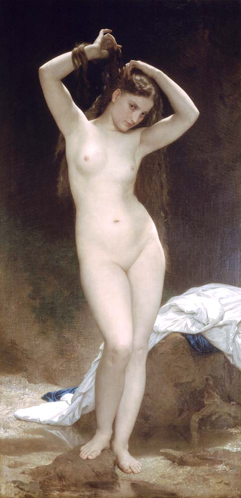 William Adolphe Bouguereau Yıkanan Kadın